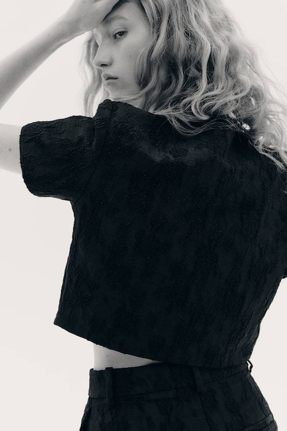 HM Cropped Bluse Saisonale Angebote