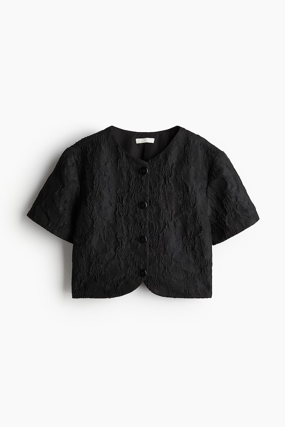 HM Cropped Bluse Saisonale Angebote