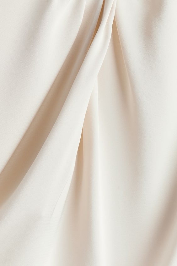 HM Satinbluse mit Faltendetail Kostenlose Rückgabe