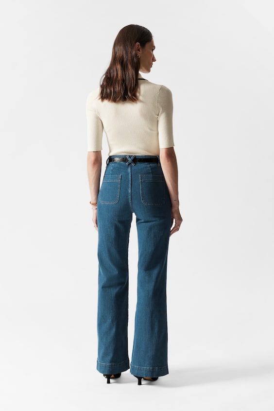 HM Bootcut-Jeans mit aufgesetzter Tasche Letzte 2 Tage