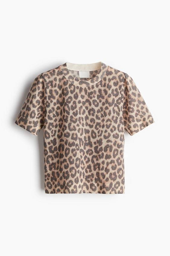 HM T-Shirt aus Feinstrick Bis zu 55% Rabatt