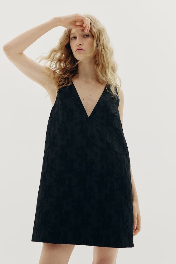 HM Kleid aus Jacquardstoff 50% Rabatt mit kostenlosem Versand