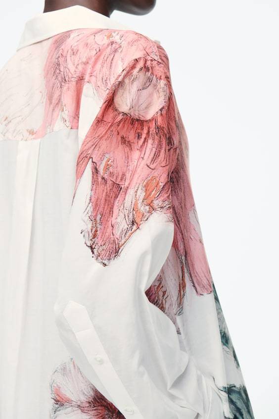 HM OVERSIZED-HEMDBLUSENKLEID MIT BLUMEN-PRINT 2025