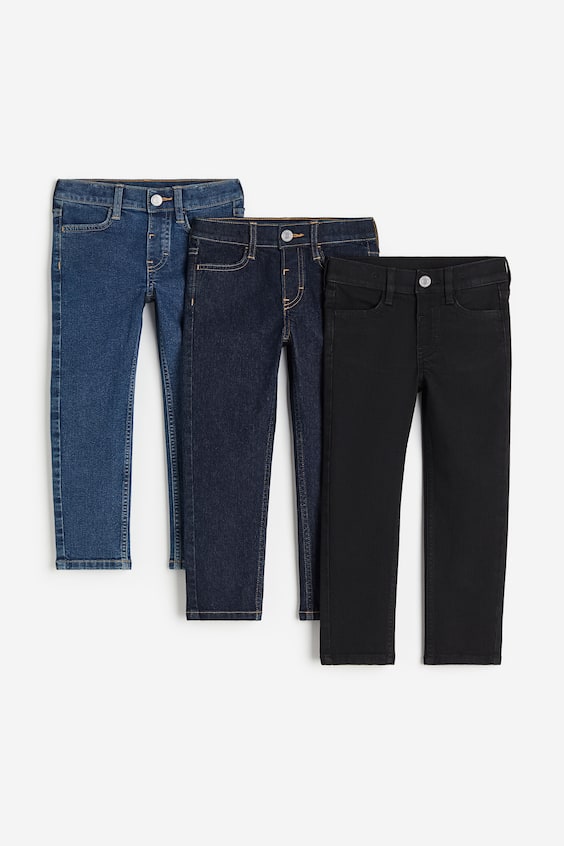 HM 3er-Pack Comfort Stretch Slim Fit Jeans Super Rabatt