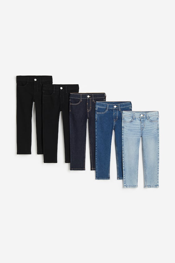 HM 5er-Pack Slim Fit Jeans Großer Ausverkauf