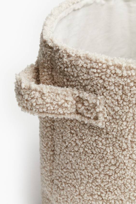HM Kleiner Aufbewahrungskorb aus Teddyfleece Letzter Tag