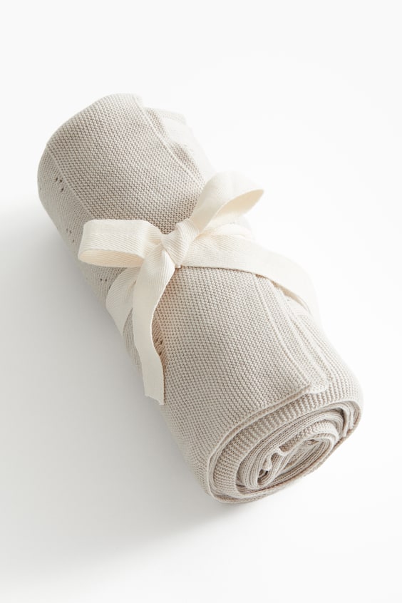 HM Babydecke aus Baumwolle in Pointellestrick Discount Store für neue Produkte