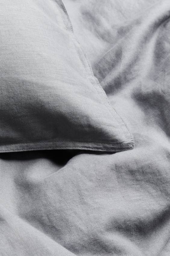 HM Bettwäsche aus Leinenmix für Einzelbett Schlussverkauf