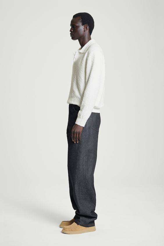 HM LANGÄRMLIGES BOUCLÉ-POLOSHIRT Tägliche Deals