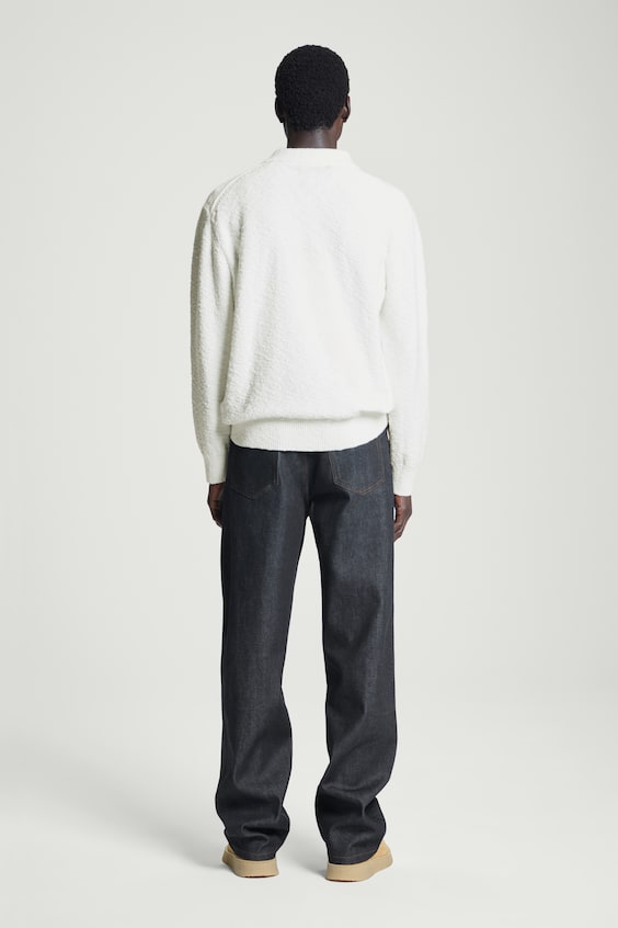 HM LANGÄRMLIGES BOUCLÉ-POLOSHIRT Tägliche Deals