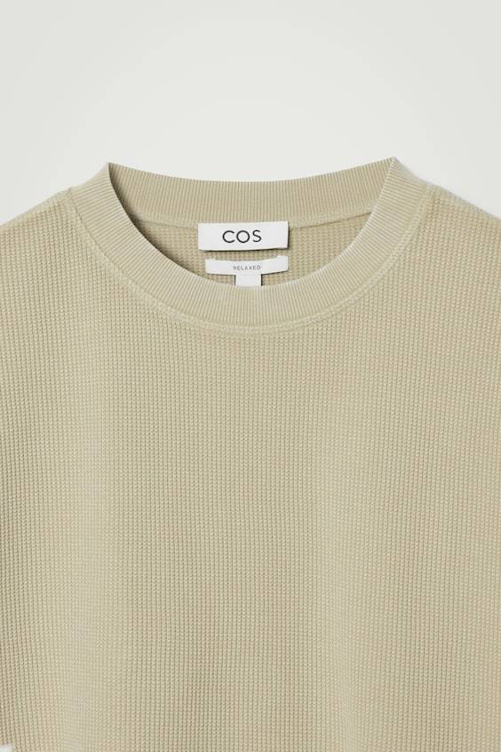 HM LOCKER GESCHNITTENES T-SHIRT AUS WAFFEL-JERSEY Riesige Ersparnisse