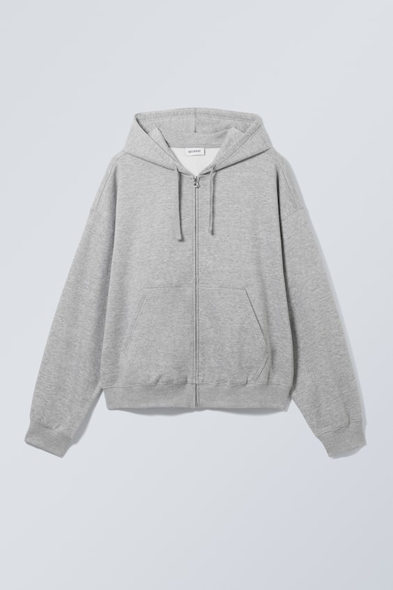 HM Kastiger, mittelschwerer Hoodie mit Reißverschluss Wochenangebot