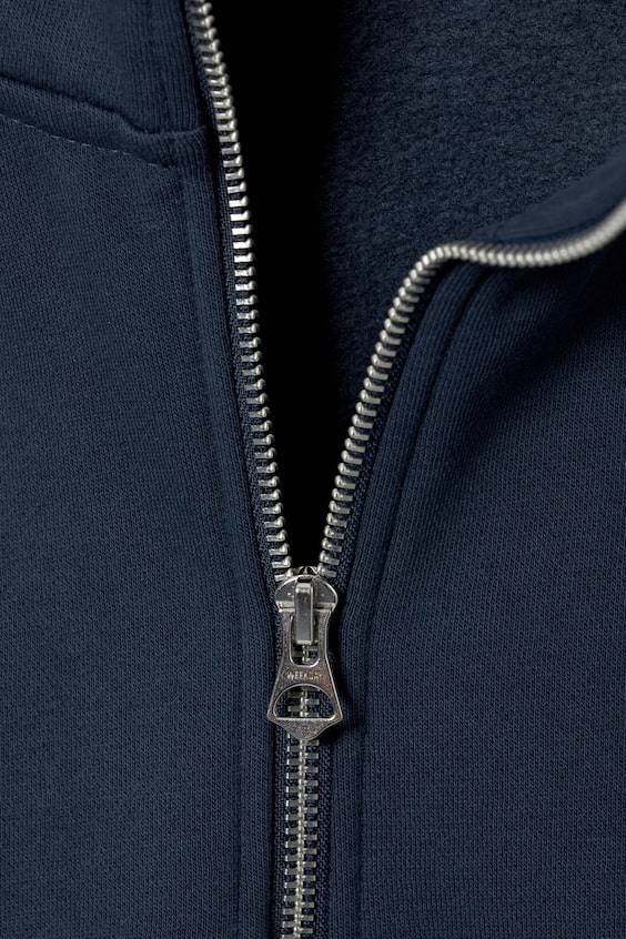 HM Lockerer, schwerer Pullover mit Teilreißverschluss Begrenzte Freigabe