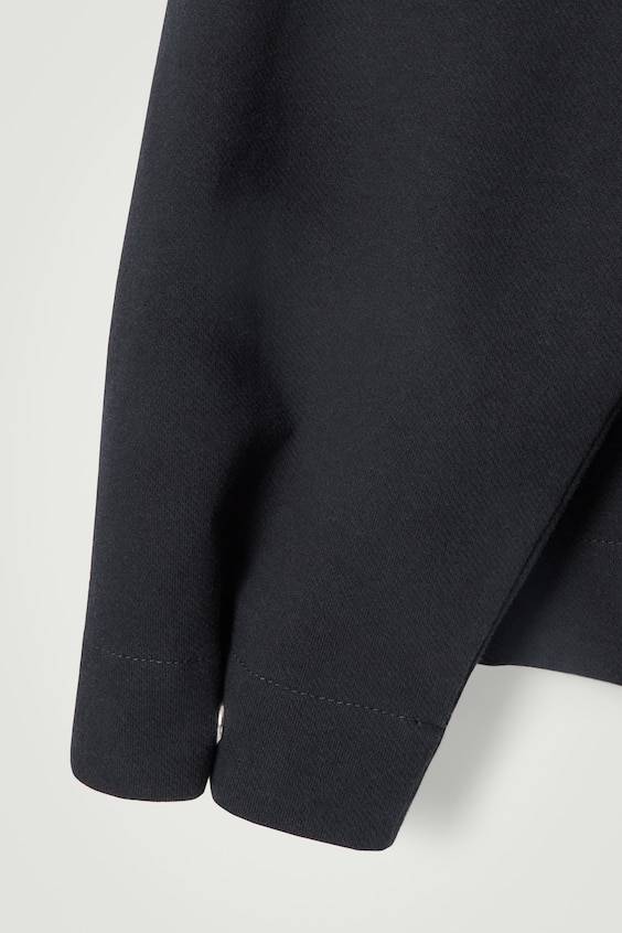 HM SWEATSHIRT AUS TWILL MIT KURZEM REISSVERSCHLUSS Sonderangebot der Fabrik