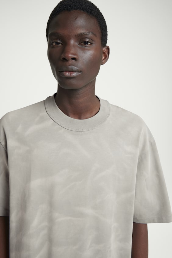 HM OVERSIZED-T-SHIRT MIT ACID-WASCHUNG Clearance-Verkauf