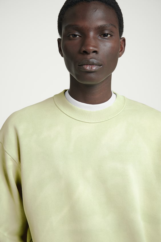 HM SWEATSHIRT MIT ACID-WASCHUNG Kostenloser Versand international