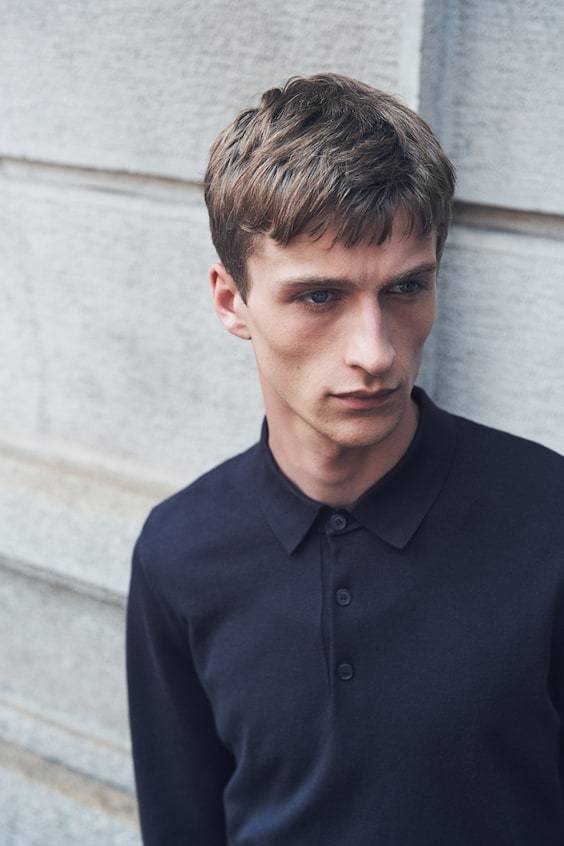 HM Feinstrick-Poloshirt in Slim Fit Outlet