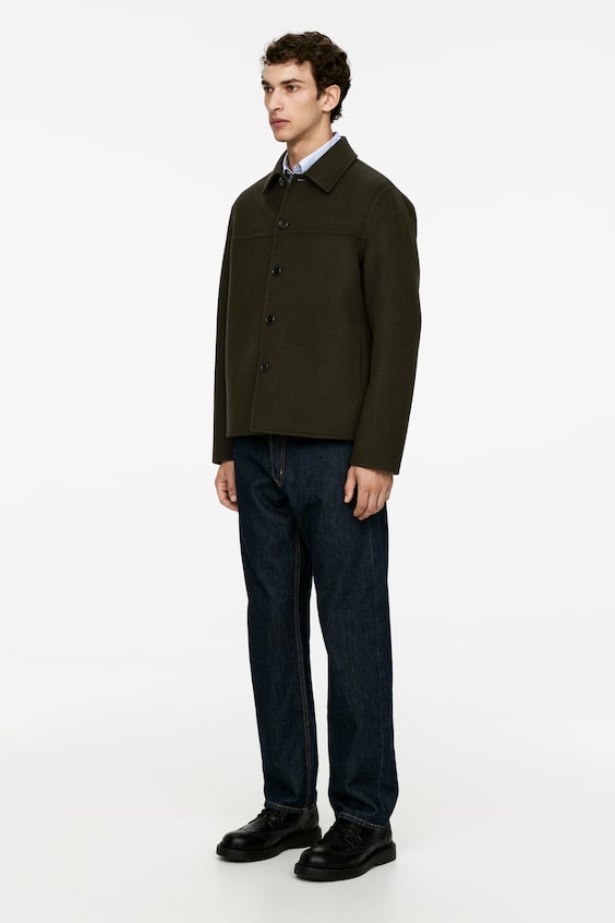 HM Doubleface-Jacke aus Wollmischung Kostenloser Versand