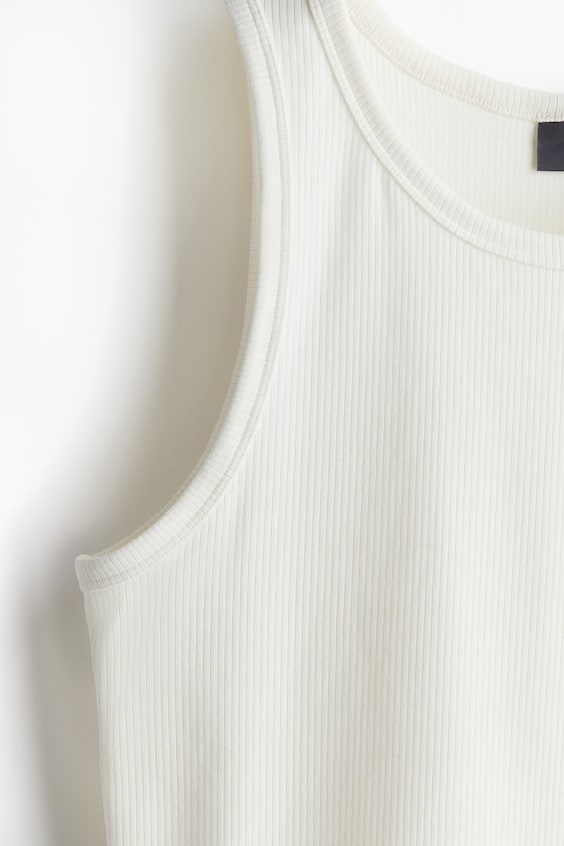 HM Geripptes Tanktop in Slim Fit Fabrik Onlineshop