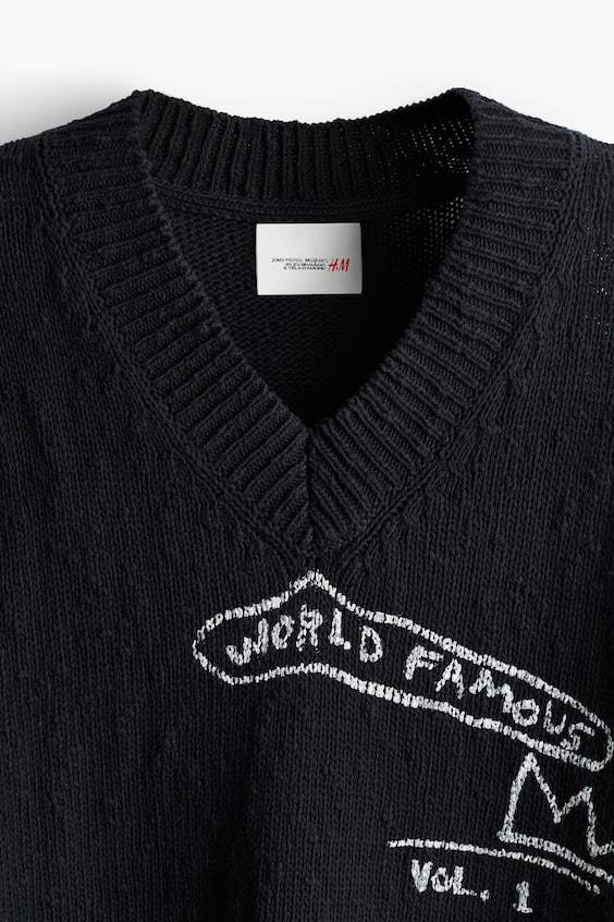 HM V-Pullover aus Baumwolle in Loose Fit Fabrikpreis