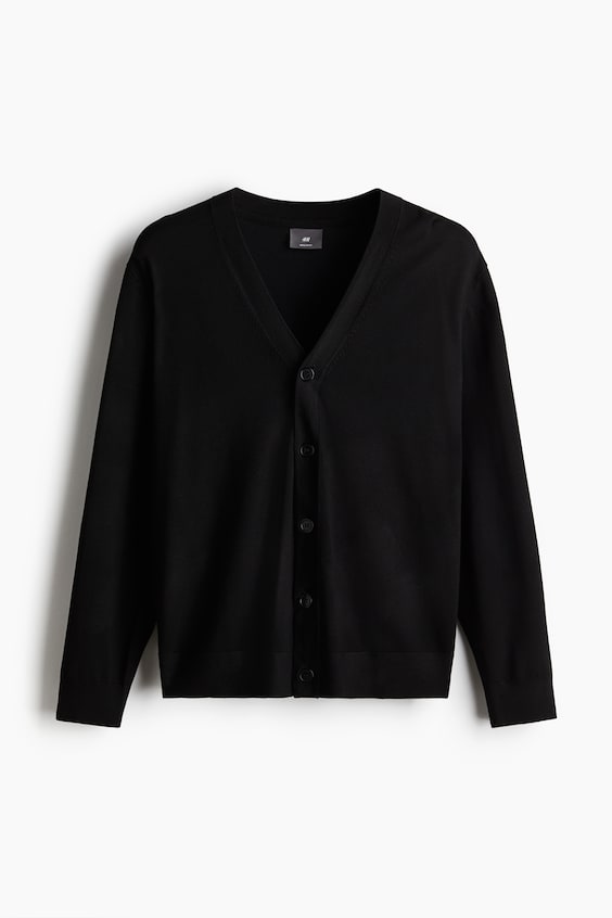 HM Feinstrick-Cardigan in Regular Fit Sonderangebot