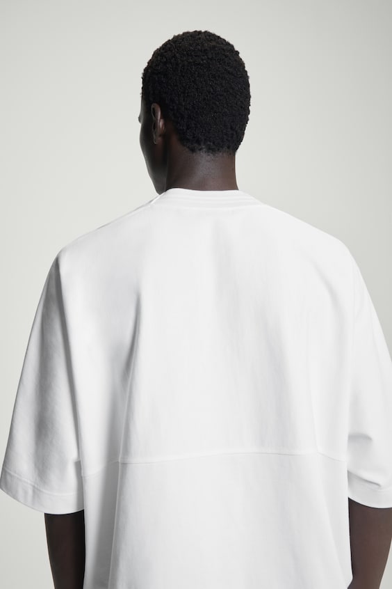 HM GEWICHTIGES OVERSIZED-T-SHIRT MIT KRAGEN Preisnachlass