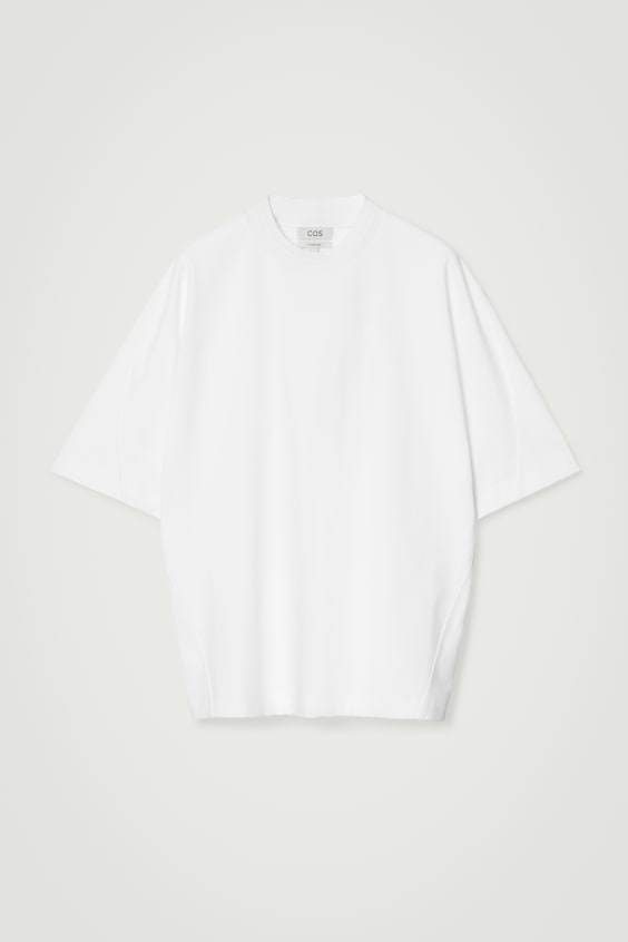 HM GEWICHTIGES OVERSIZED-T-SHIRT MIT KRAGEN Preisnachlass
