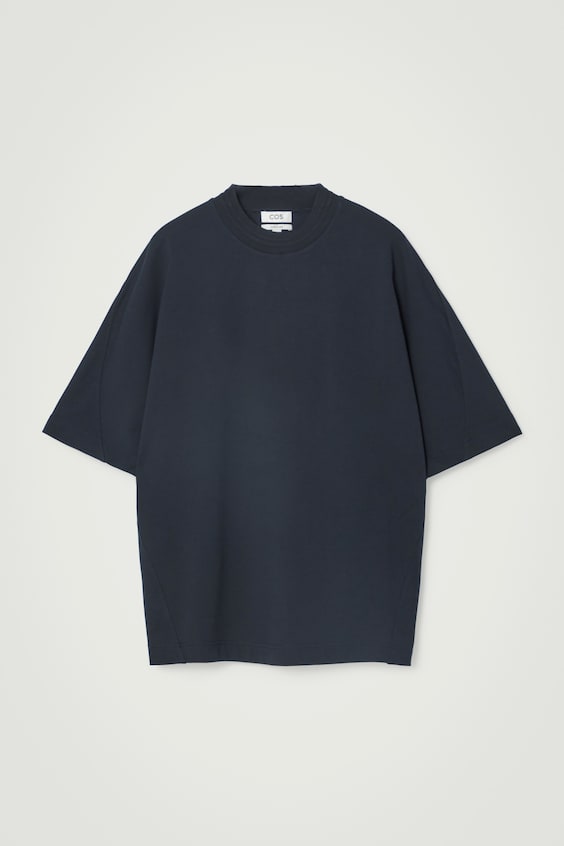 HM GEWICHTIGES OVERSIZED-T-SHIRT MIT KRAGEN Saisonschlussverkauf