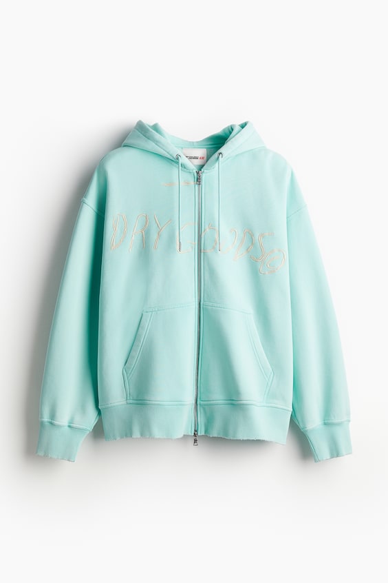 HM Hoodiejacke aus Baumwolle in Oversized Fit Weihnachtsangebot
