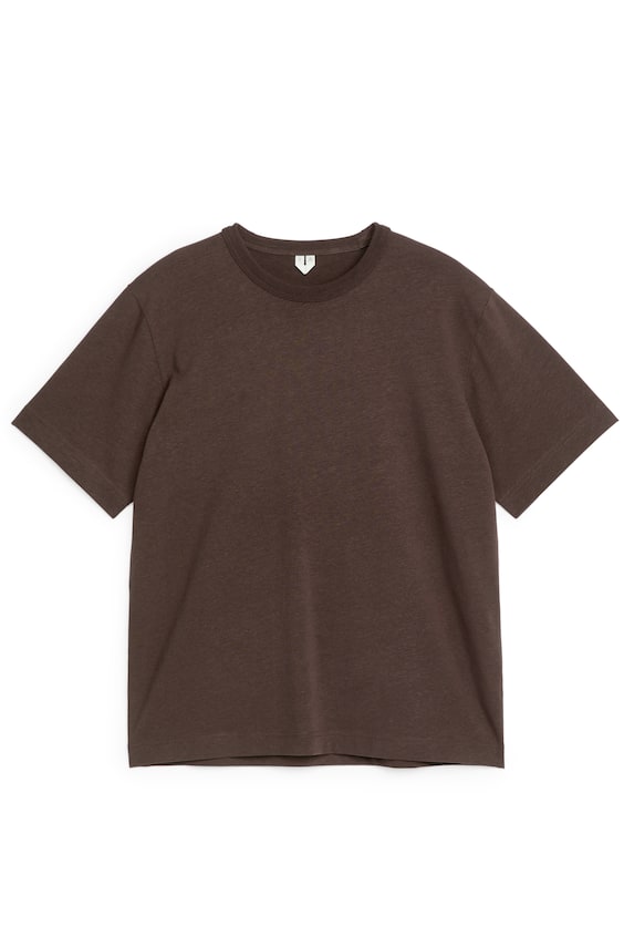 HM T-Shirt aus Baumwolle und Leinen Jubiläumsangebot