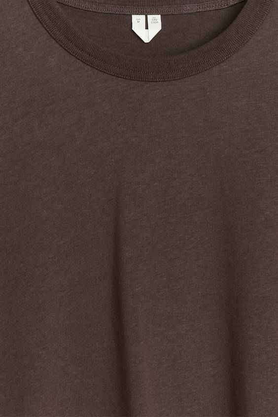 HM T-Shirt aus Baumwolle und Leinen Jubiläumsangebot
