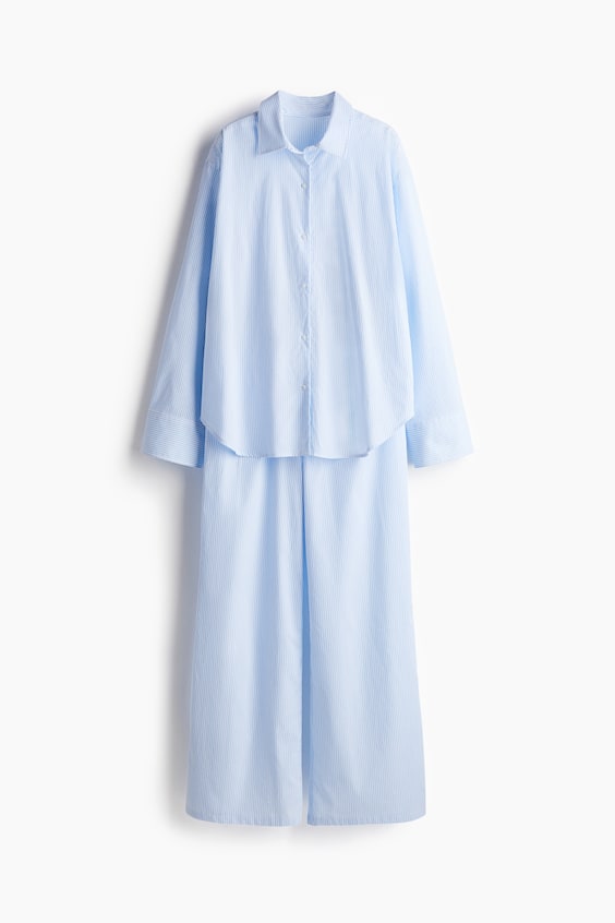 HM Pyjama aus Baumwollpopeline Fabrikladen