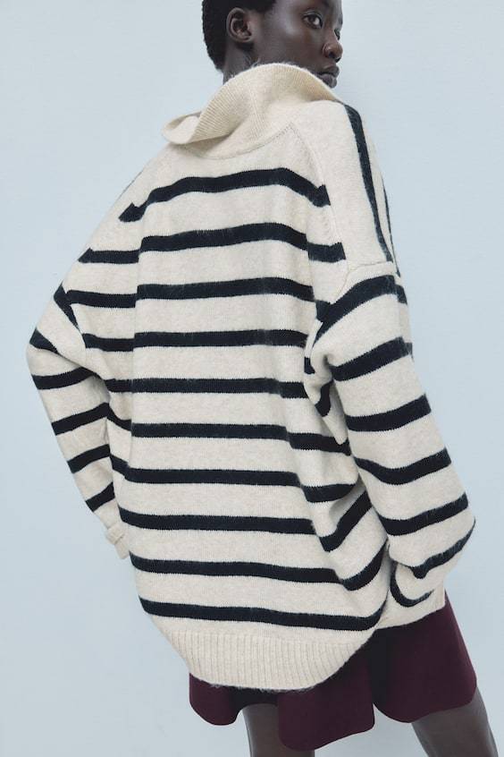 HM Feinstrickpullover mit Kragen Schlussverkauf