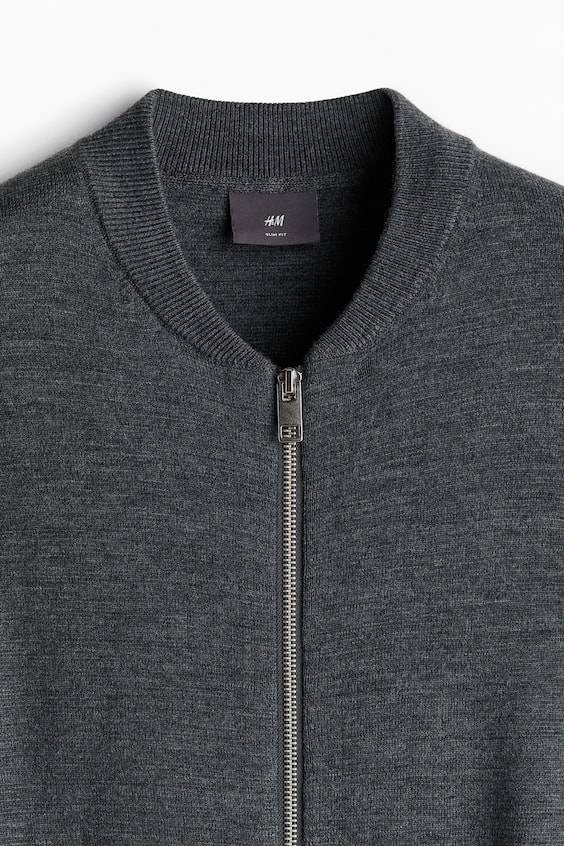 HM Feinstrick-Cardigan im Pilotenlook in Slim Fit Muttertagsangebot