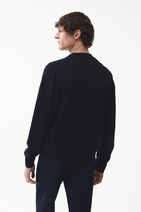 HM Feinstrick-Cardigan im Pilotenlook in Slim Fit Blitzangebot