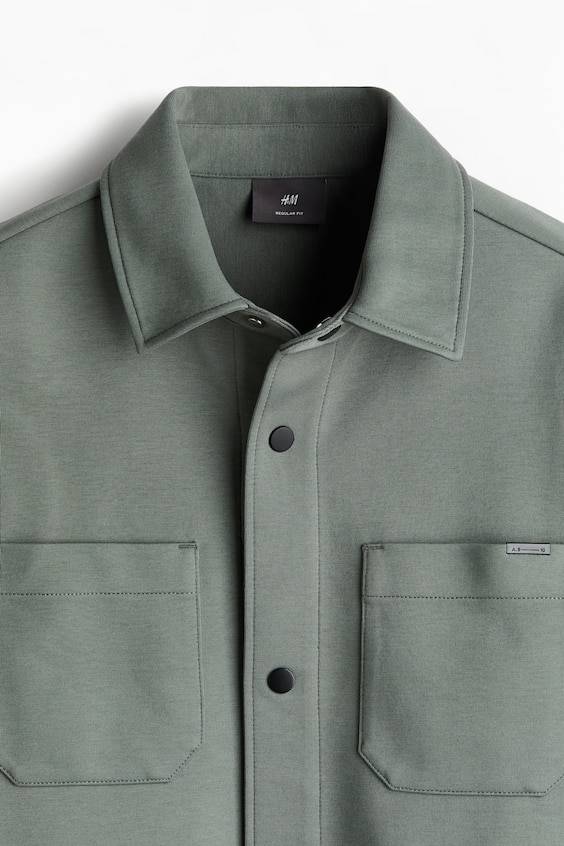 HM Overshirt aus Scuba in Regular Fit Saisonale Angebote