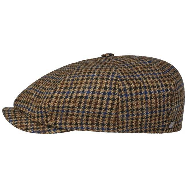 Lierys 8 Panel Houndstooth Flatcap Neueste Mode