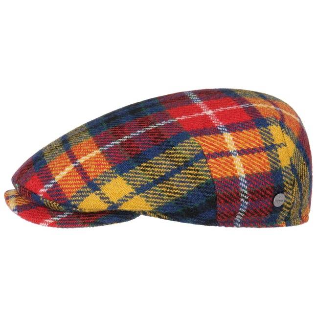 Lierys Capri Colour Harris Tweed Flatcap Clearance-Verkauf