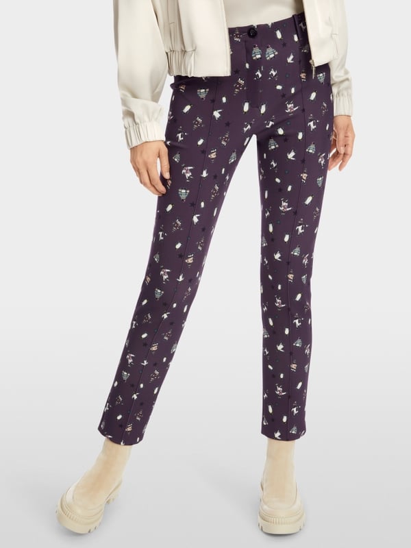 Marc Cain Hose mit Pinguin-Print - Modell SYDNEY VIP-Rabatte