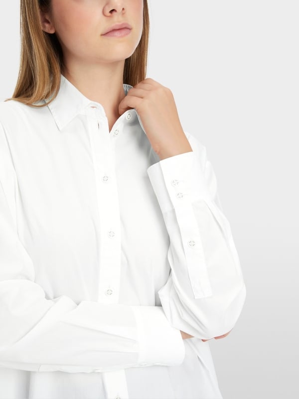 Marc Cain Bedruckte Hemdbluse "Rethink Together" Begrenzte Freigabe