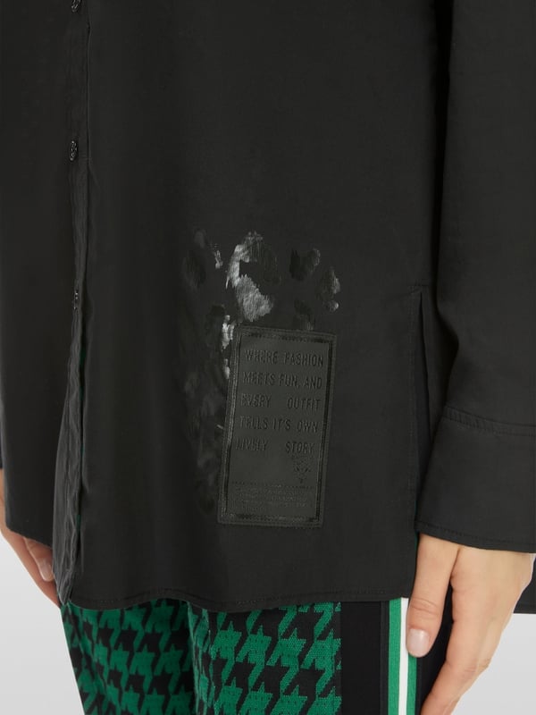 Marc Cain Bedruckte Hemdbluse "Rethink Together" Bis zu 50% Rabatt