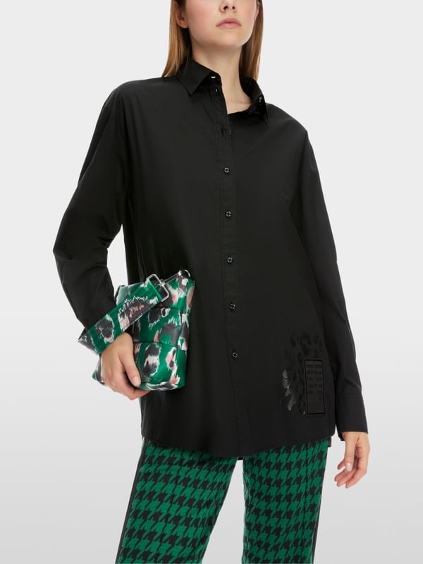 Marc Cain Bedruckte Hemdbluse "Rethink Together" Bis zu 50% Rabatt
