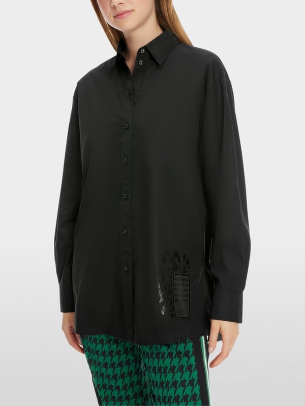 Marc Cain Bedruckte Hemdbluse "Rethink Together" Bis zu 50% Rabatt