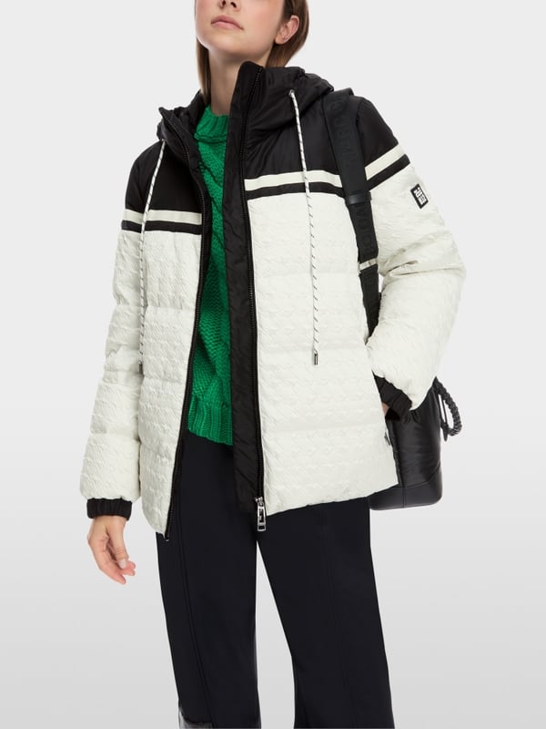 Marc Cain Outdoor-Jacke mit Hahnentritt-Relief Vierteljährliche Förderung