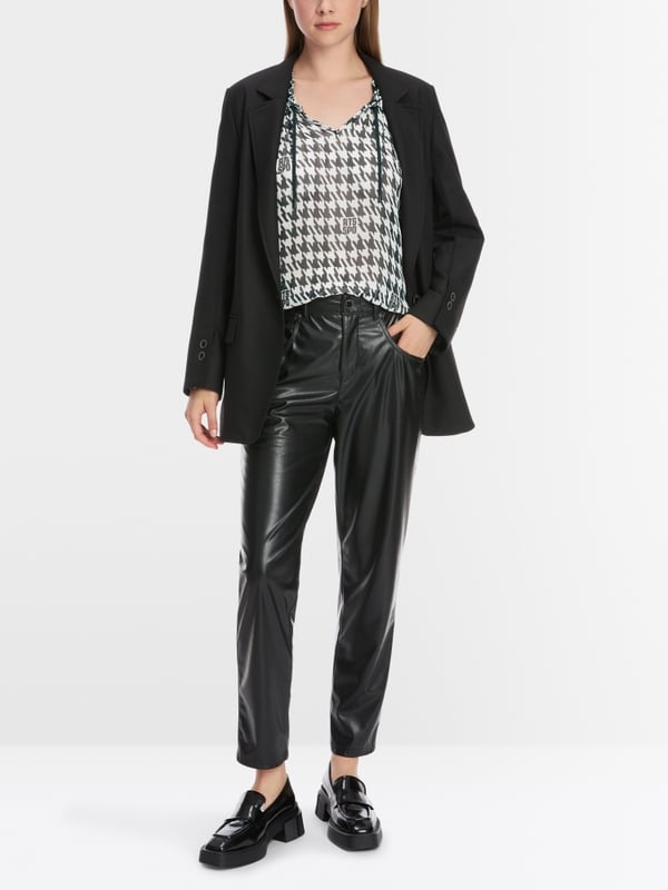 Marc Cain Schlupf-Bluse mit Chickcheck-Dessin Bis zu 55% Rabatt