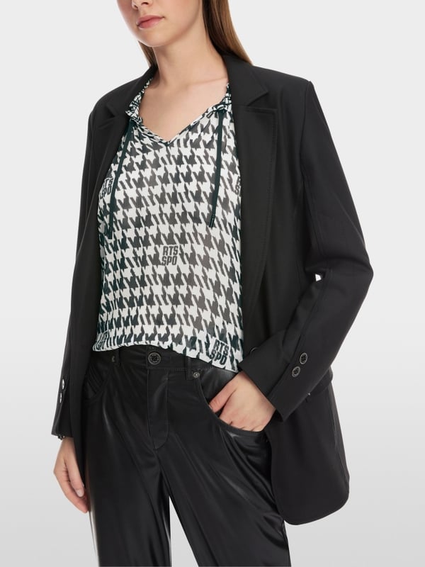 Marc Cain Schlupf-Bluse mit Chickcheck-Dessin Bis zu 55% Rabatt