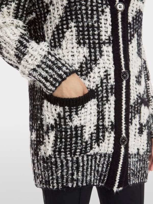 Marc Cain Chickcheck-Cardigan Knitted in Germany Discount Store für neue Produkte
