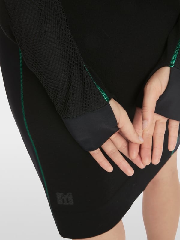 Marc Cain Kleid "Rethink Together" mit Mesh Black Friday Preise
