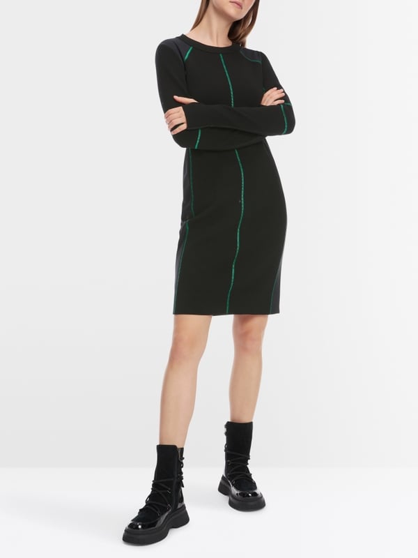 Marc Cain Kleid "Rethink Together" mit Mesh Black Friday Preise