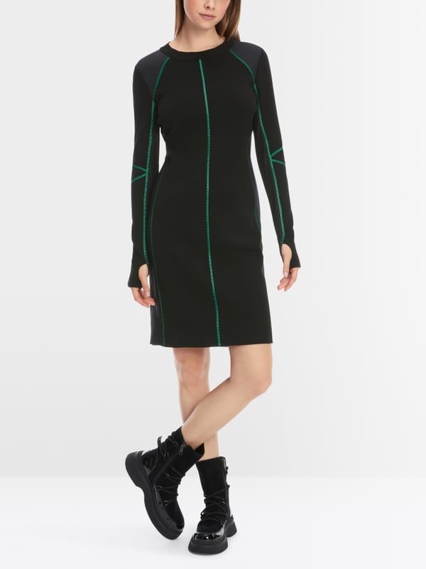 Marc Cain Kleid "Rethink Together" mit Mesh Black Friday Preise